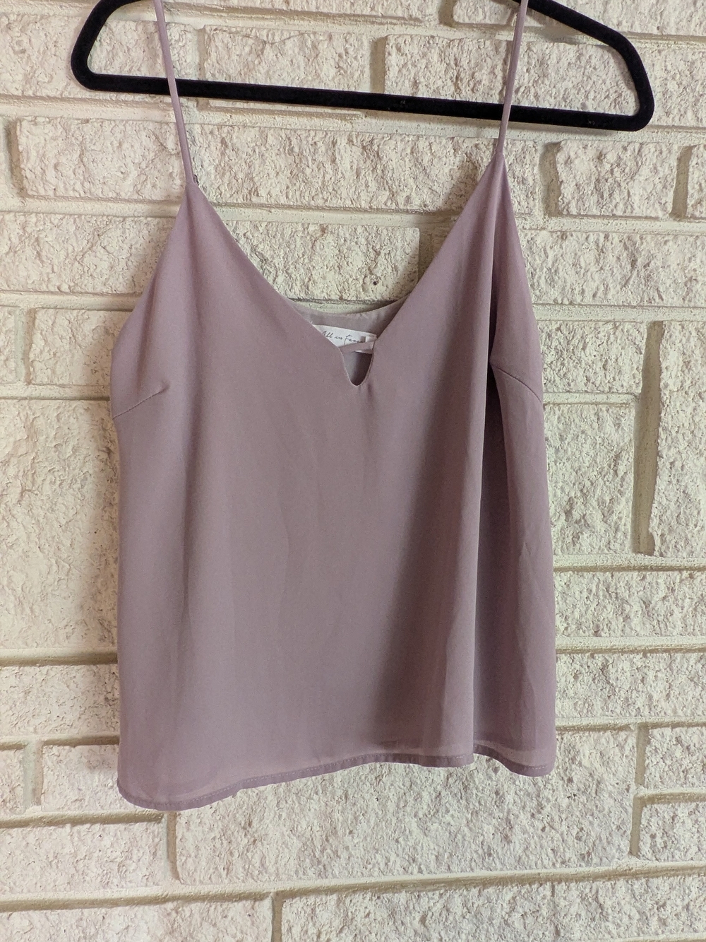 All in Favor Dusty Mauve V-Notch Spaghetti-Strap Cami